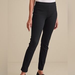 Soft Surroundings Pull On Black Women's Jeans Leggings